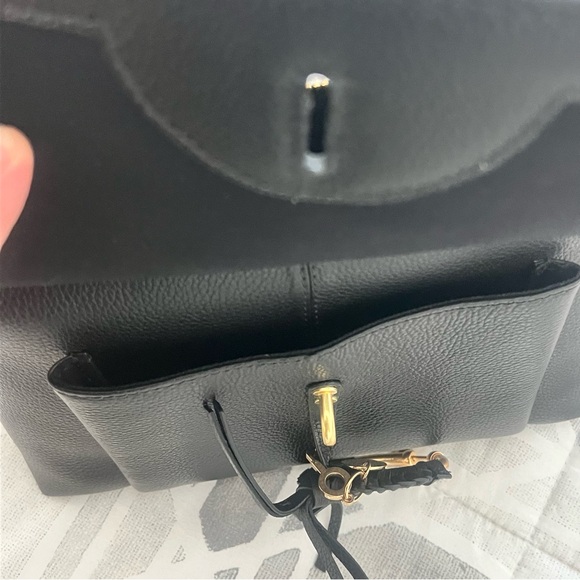 See By Chloe Joan Ladylike Black Shoulder Bag with Metallic Ring Detail - Picture 3 of 7